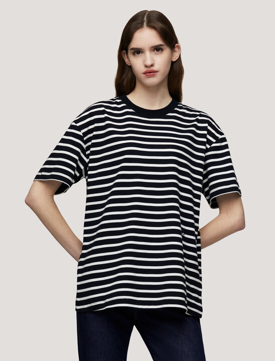 Metallic TH Monogram Stamp Relaxed T-Shirt