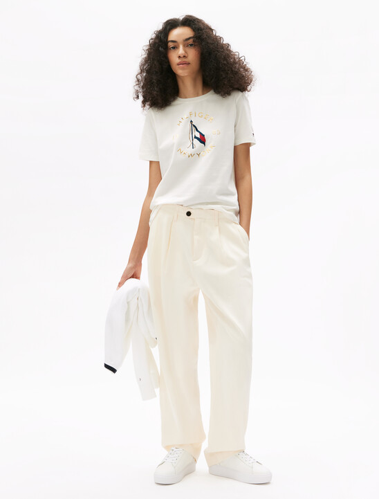 Motion Flag Print T-Shirt