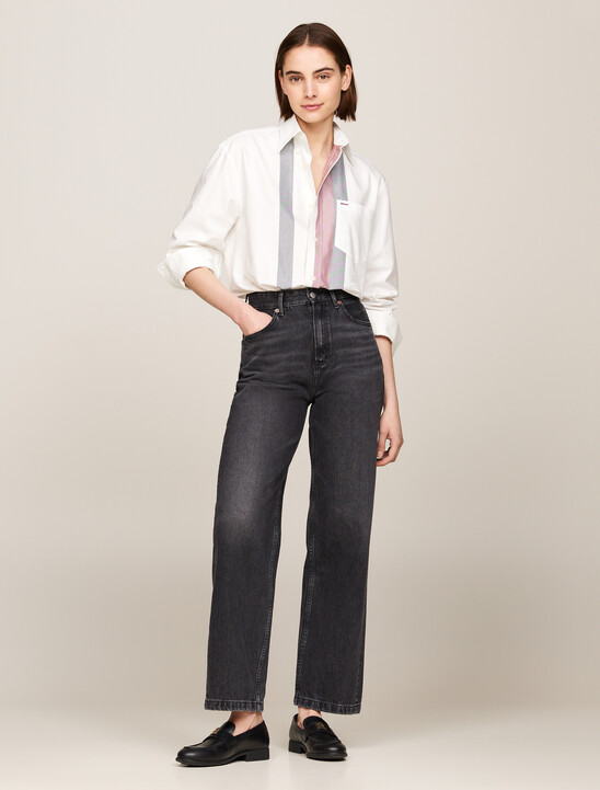 High Rise Relaxed Straight Jeans