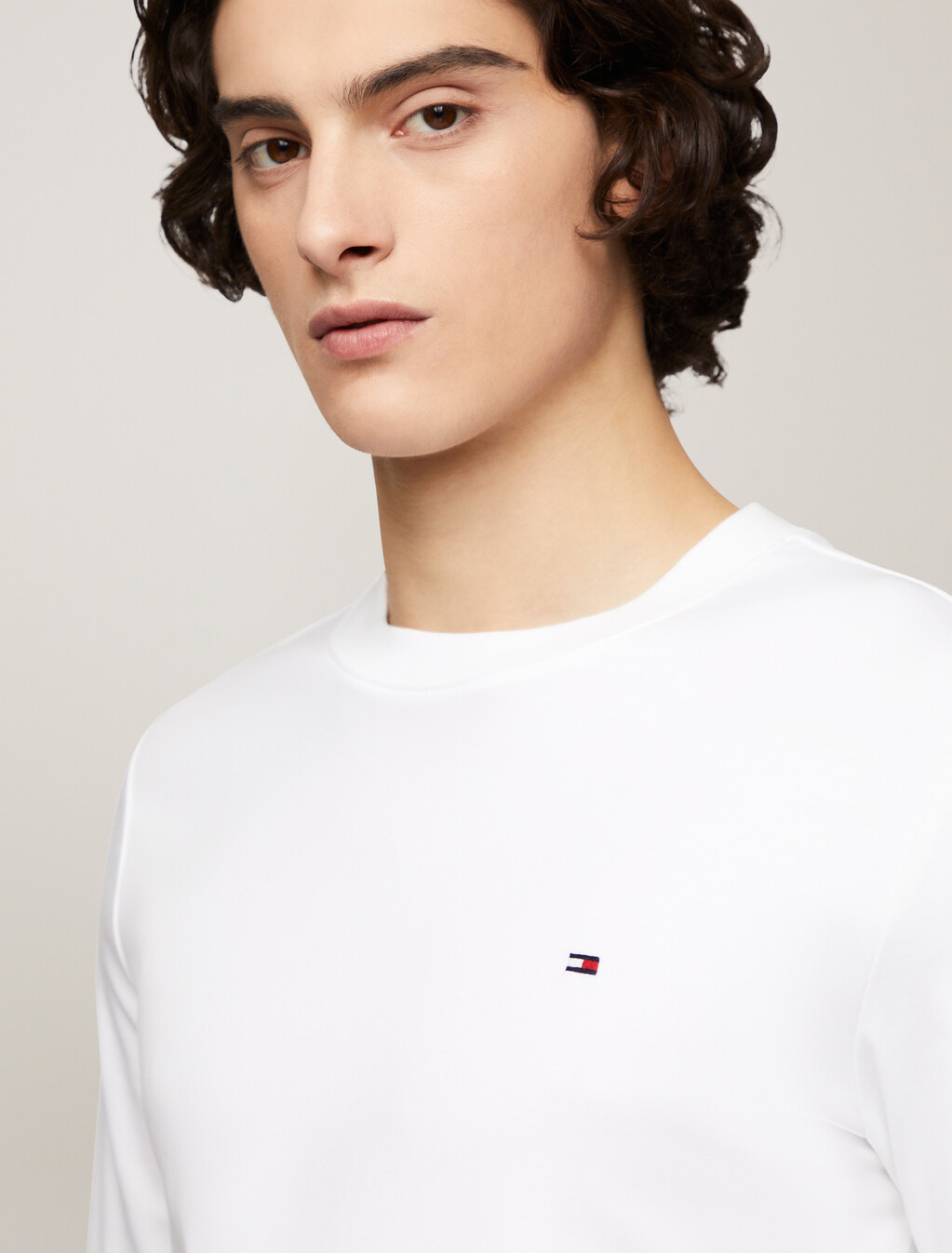 Luxury Long Sleeve T-Shirt, White, hi-res