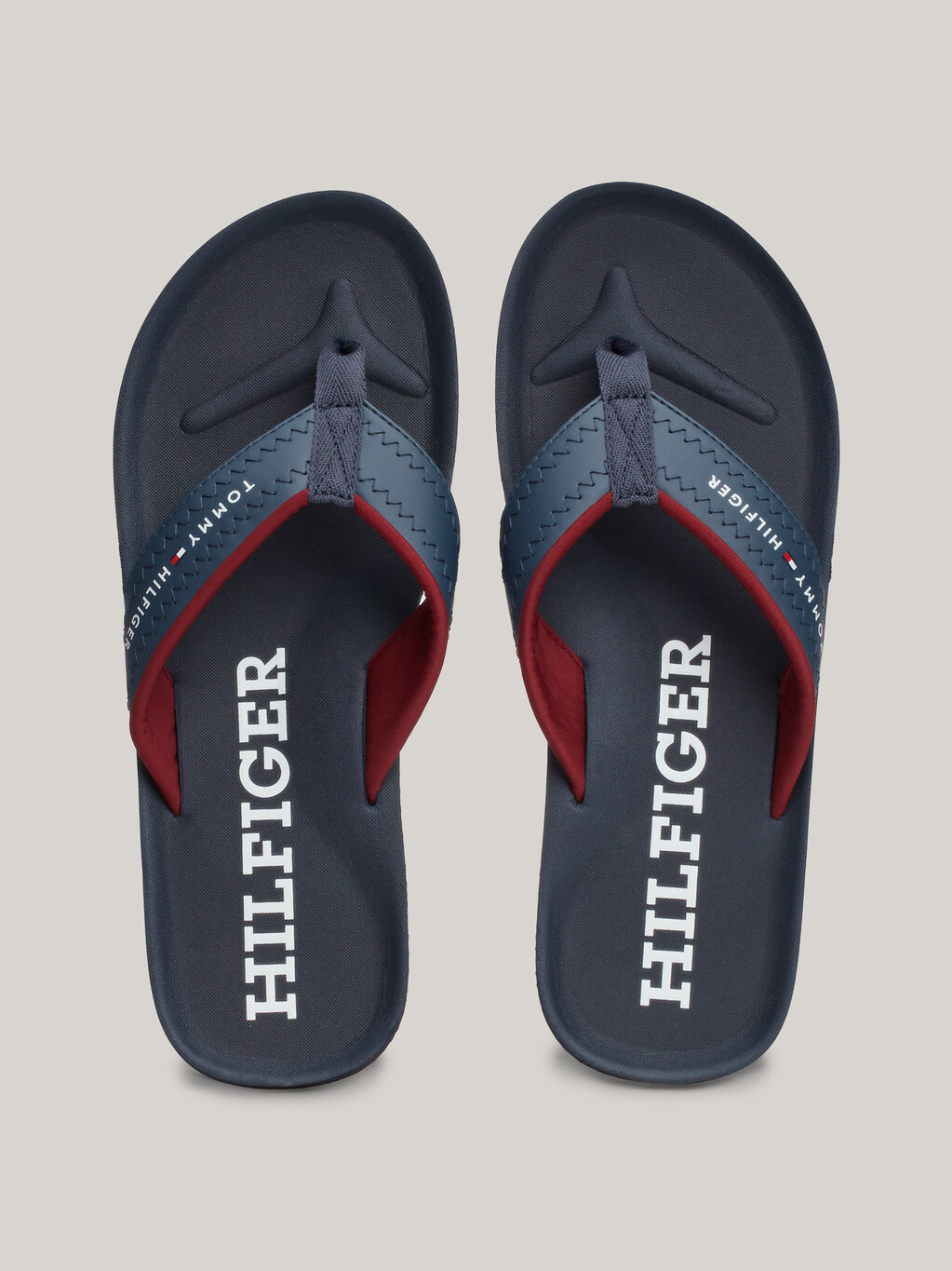 Logo Strap Flip-Flops, Military Denim, hi-res