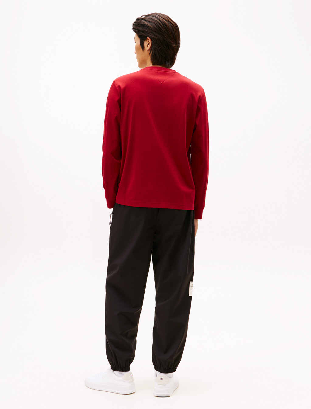 Interlock Cotton Long Sleeve T-Shirt, Regatta Red, hi-res
