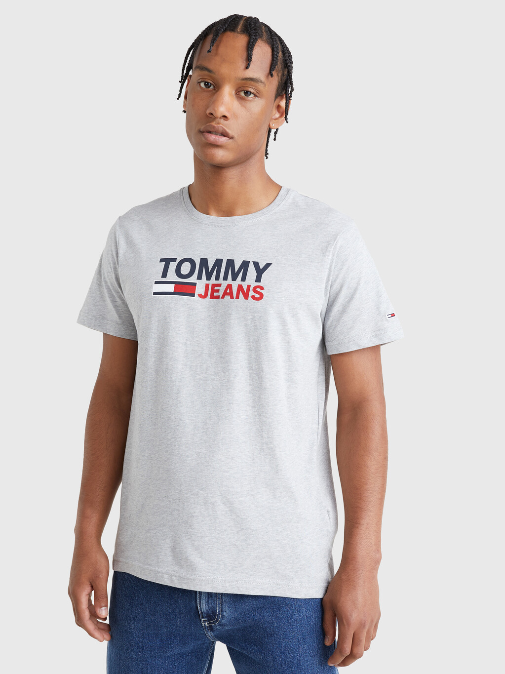 Corporate Signature T-Shirt | grey | Tommy Hilfiger Malaysia