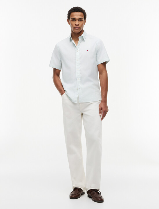 Asia Fit Lightweight Stripe Oxford Shirt