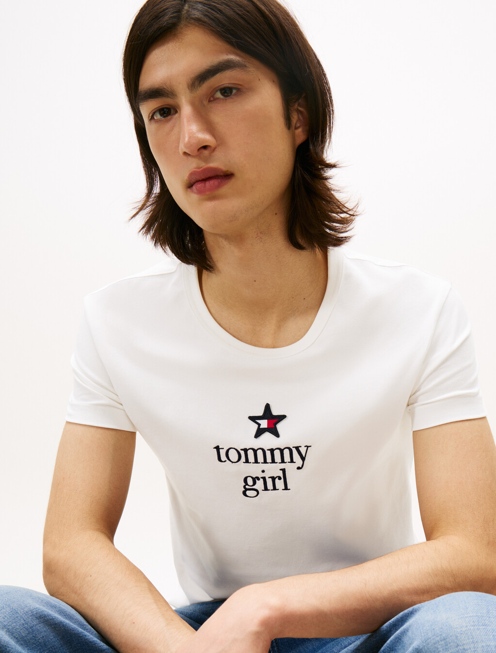 Tommy Girl Graphic Regular T-Shirt, Ecru, hi-res