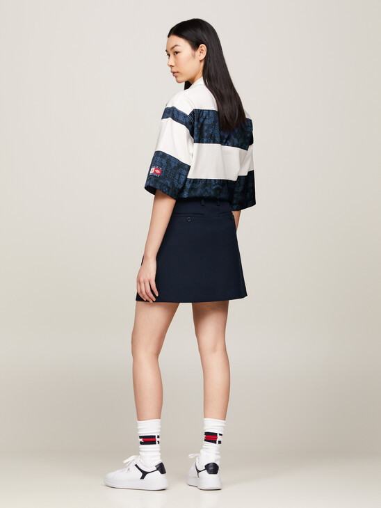 Tommy x CLOT Flare Stripe Mini Skirt