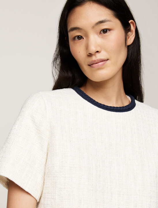Tweed A-Line Mini Shift Dress