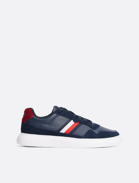Signature Tape Cupsole Trainers, Dark Night Navy Signature Tape Cupsole Trainers