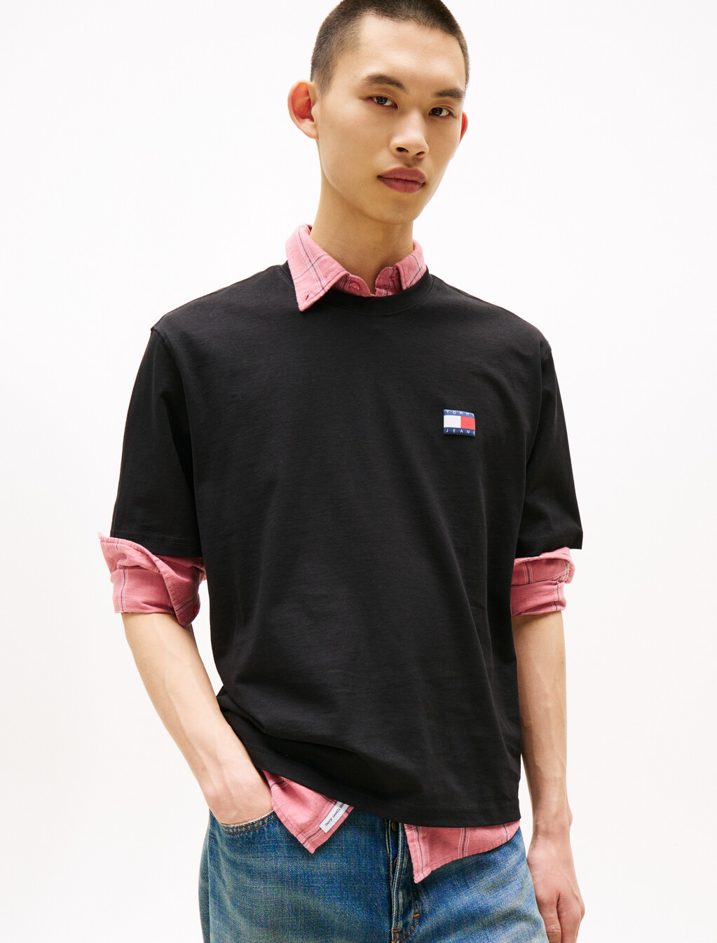 90s Pop Flag T-Shirt, Black, hi-res