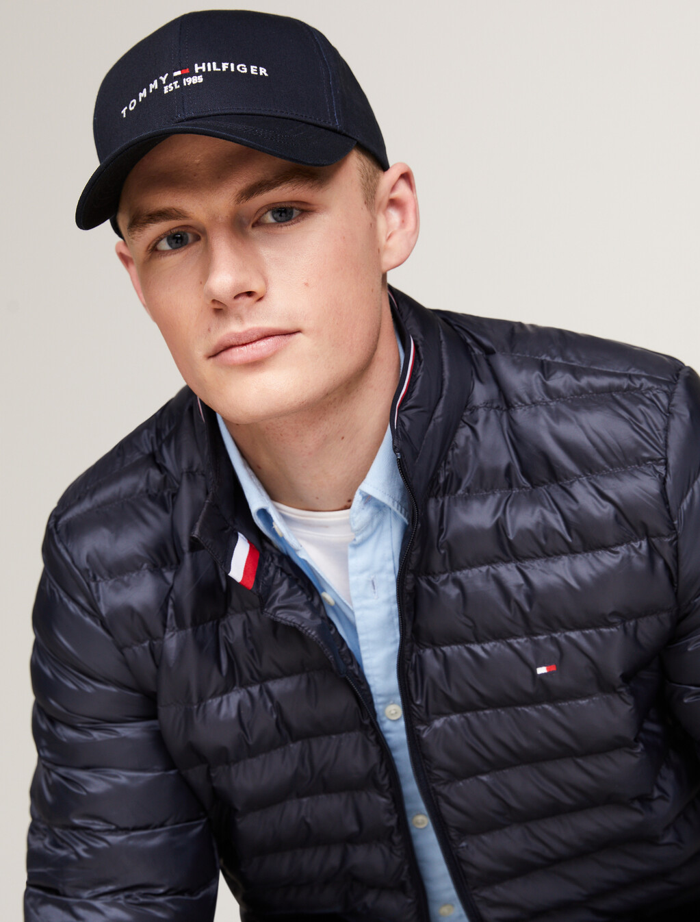 Tommy Hilfiger Established Organic Cotton Baseball Cap, Desert Sky, hi-res