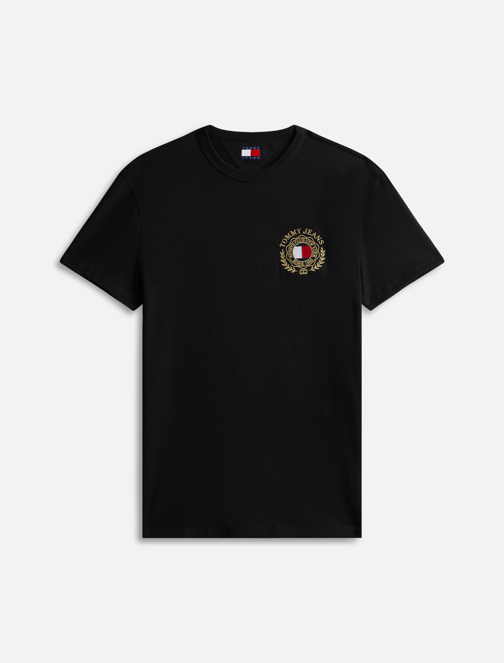Tommy Crest T-Shirt, Black, hi-res