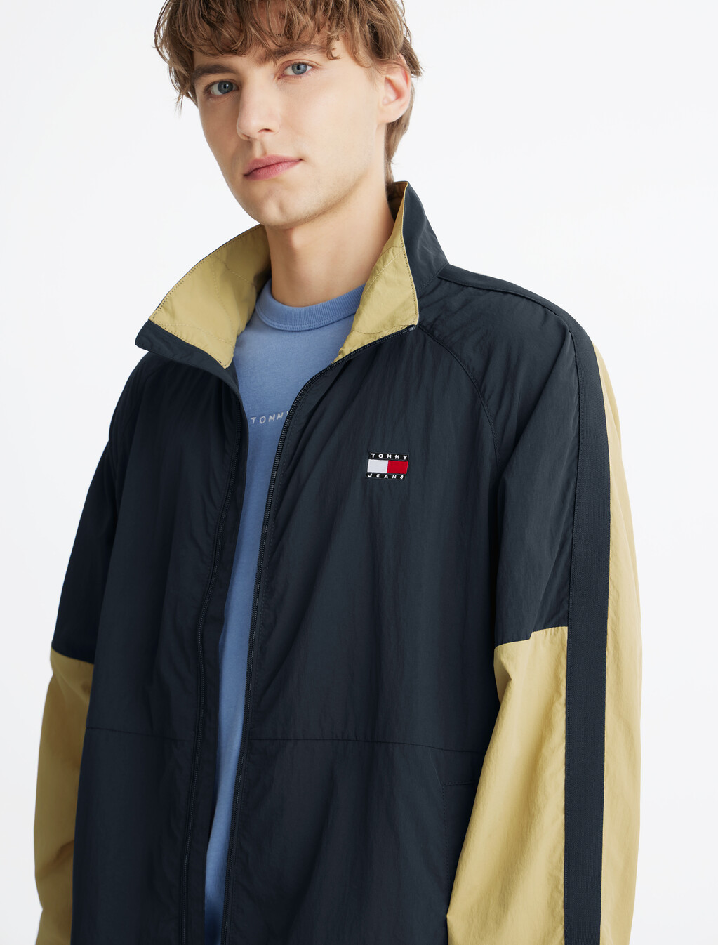 Color Block Lightweight Windbreaker, Dark Night Navy / Multi, hi-res
