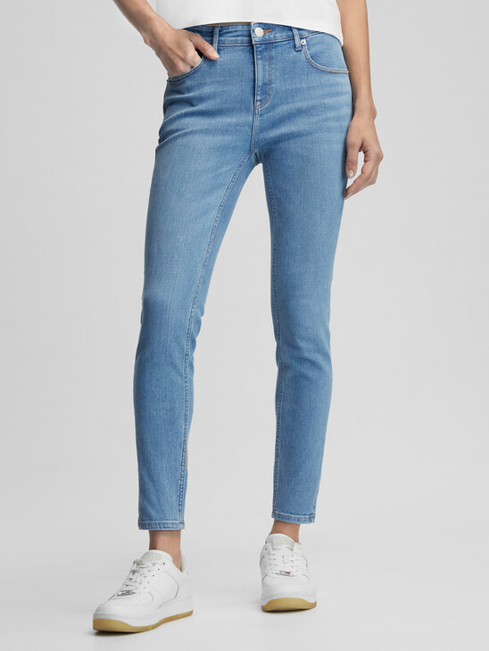 SHAPE SKINNY SLIT ANKLE JEANS