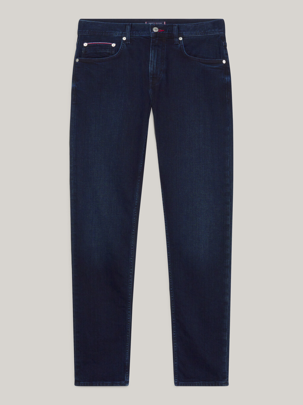 Denton Fitted Straight Jeans, Meek Blue Black, hi-res