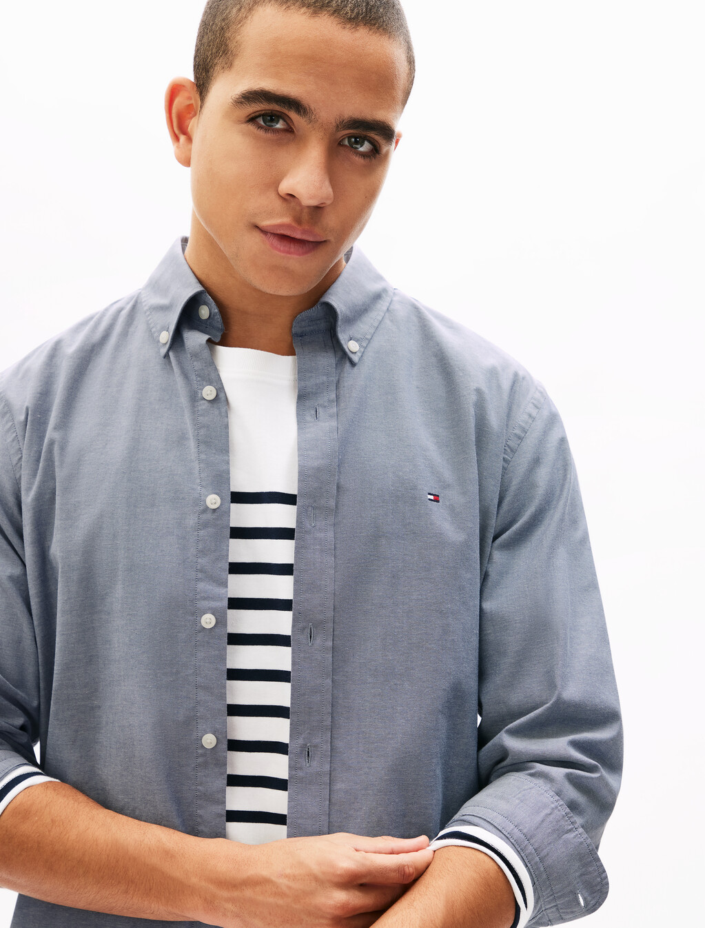 Lightweight Oxford Solid Shirt, Desert Sky, hi-res