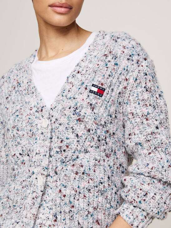 Tommy Badge Marled Relaxed Cardigan