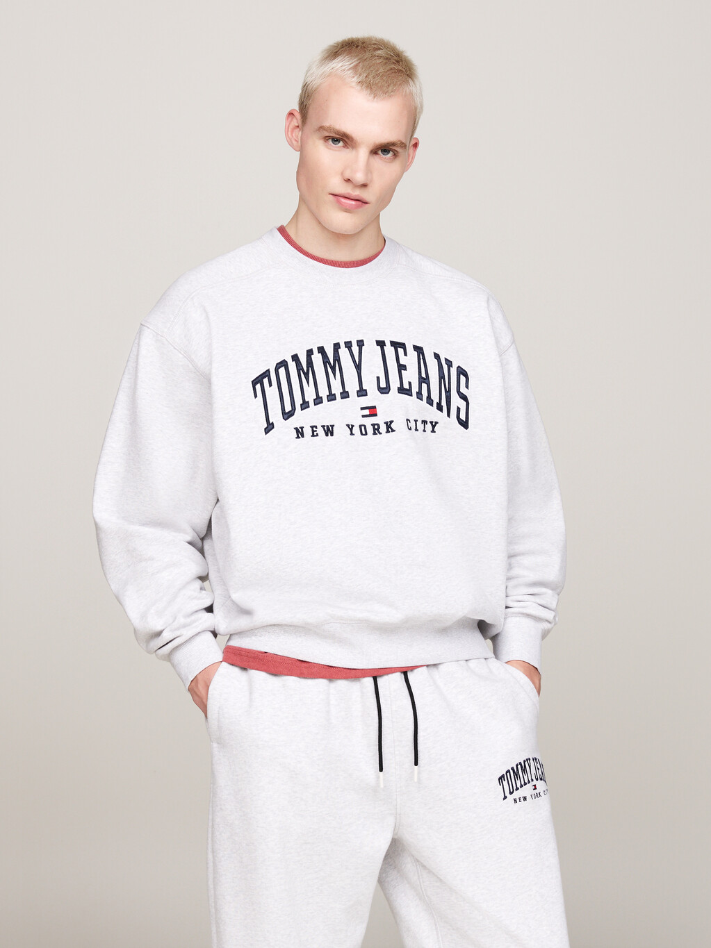 Varsity Washed Relaxed Sweatshirt, Silver Grey, hi-res