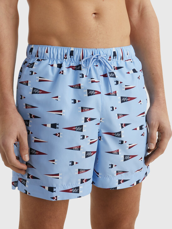 ESSENTIAL PRINT MID LENGTH SWIM SHORTS