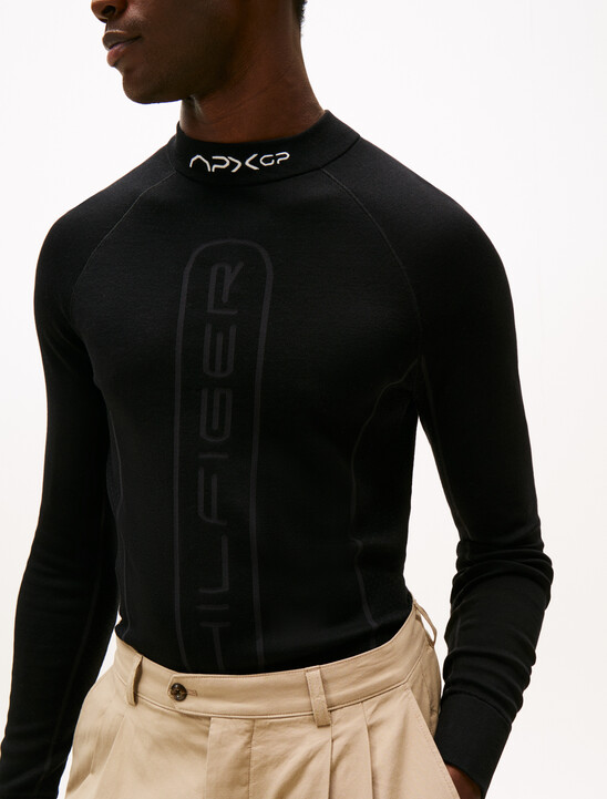 The APXGP Collection Wool Mock Neck Jumper