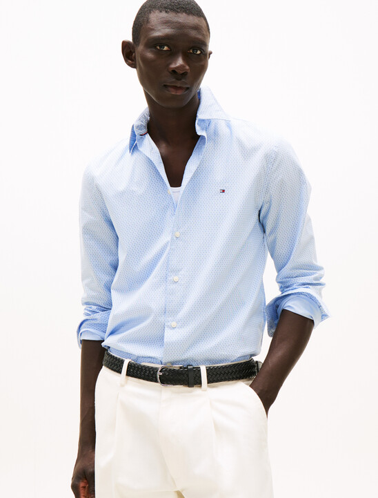 TH Flex Poplin Micro Print Shirt