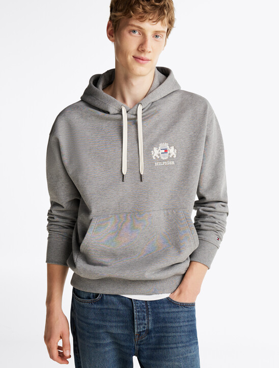 Small Crest Embroidery Hoodie