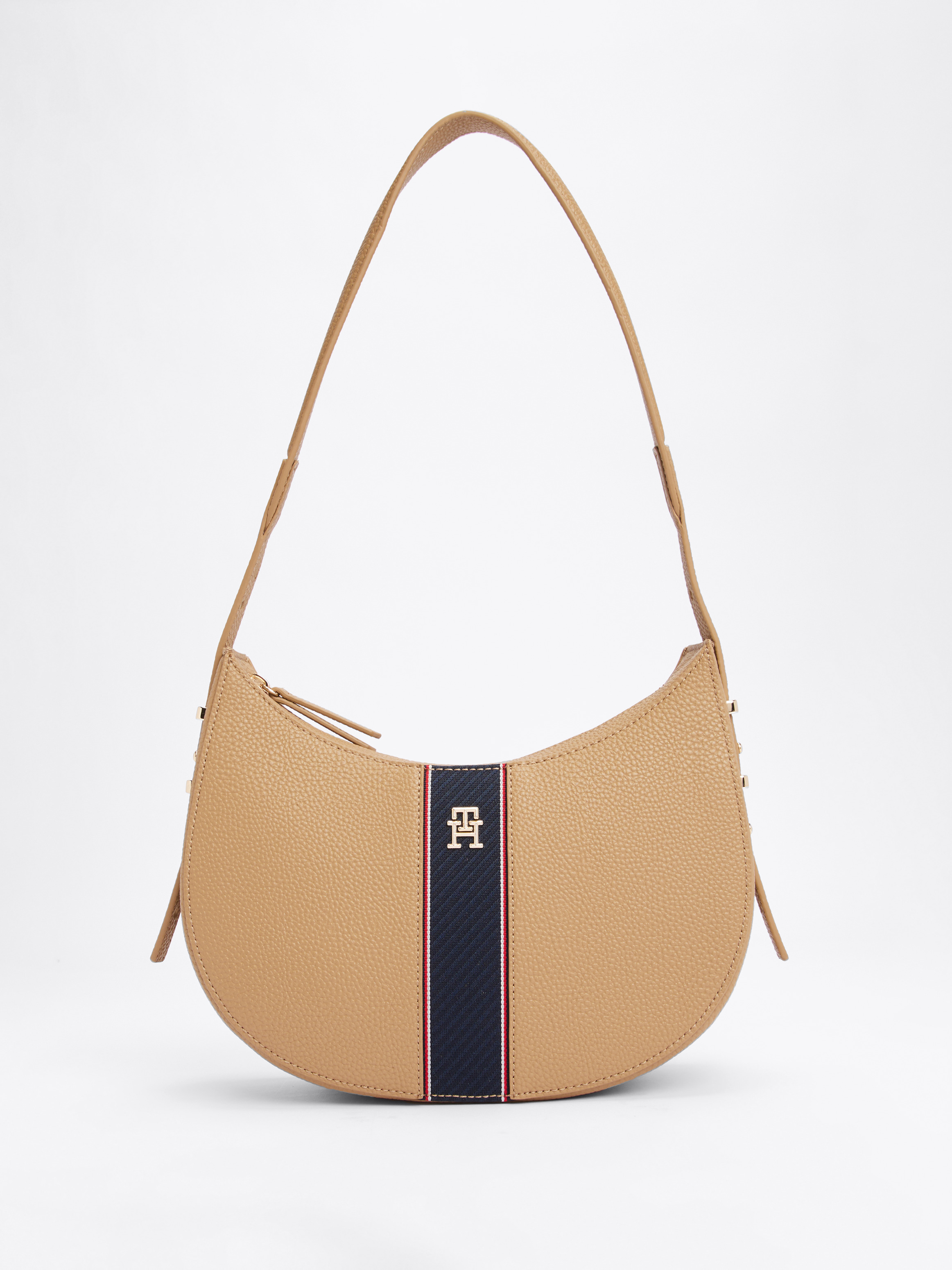 Pebble Grain Hobo Bag, Safari Canvas, hi-res